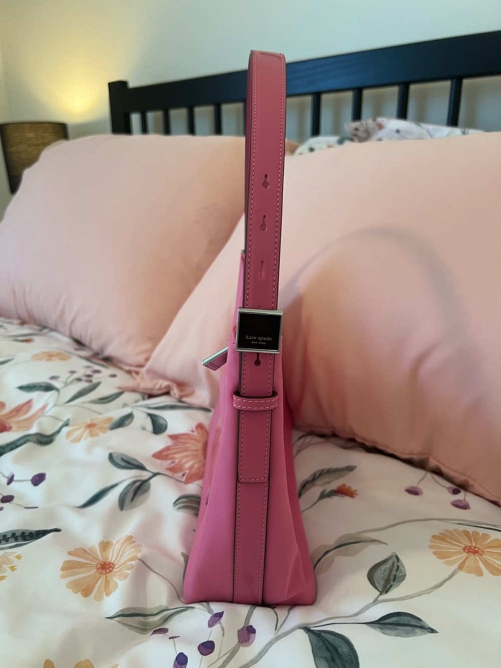 kate spade Pink Shoulder Bag Black Logo - Picture 4 of 12